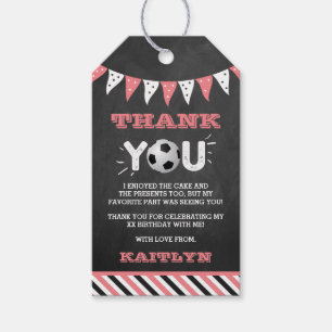 大物を蹴ること  サッカー1回目の誕生日 ギフトタグ