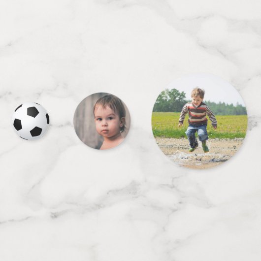 大物を蹴ること |サッカー1回目の誕生日 コンフェッティ (裏面)