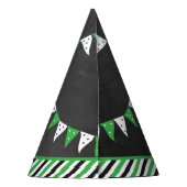 大物を蹴ること |サッカー1回目の誕生日 パーティーハット (裏面)