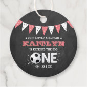 大物を蹴ること |サッカー1回目の誕生日 フェイバータグ (正面)