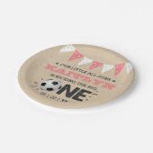 大物を蹴ること |サッカー1回目の誕生日 ペーパープレート (アングル)