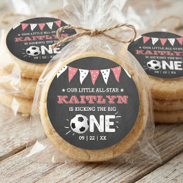 大物を蹴ること |サッカー1回目の誕生日 ラウンドシール