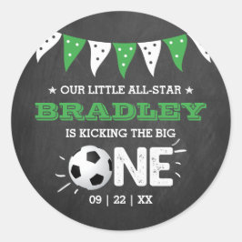 大物を蹴ること |サッカー1回目の誕生日 ラウンドシール