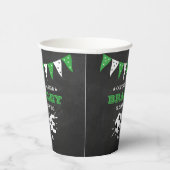 大物を蹴ること |サッカー1回目の誕生日 紙コップ (右)