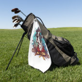 大犬の海賊 ゴルフタオル (グリーン)