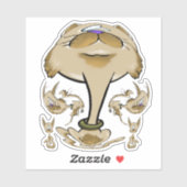 大猫一家 シール (シート)