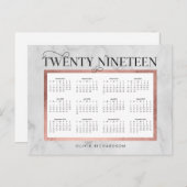 大理モダン石とフェイクバラ金ゴールド2019 シーズンポストカード (正面/裏面)