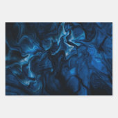 大理モダン石の絵を描流カラフルし抽象芸術パターン ラッピングペーパーシート (正面3)