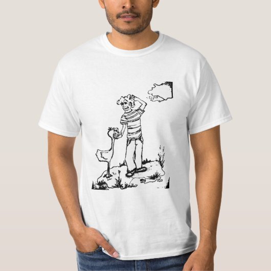 大理石およびアヒル Tシャツ (正面)