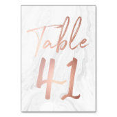 大理石およびバラ金ゴールドスクリプト | 表番号カード41 テーブルナンバー (裏面)
