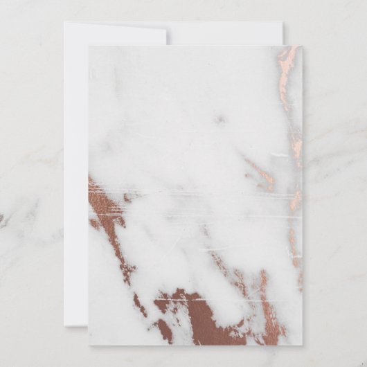 大理石およびバラ金ゴールド効果の保存日付 セーブザデート (裏面)