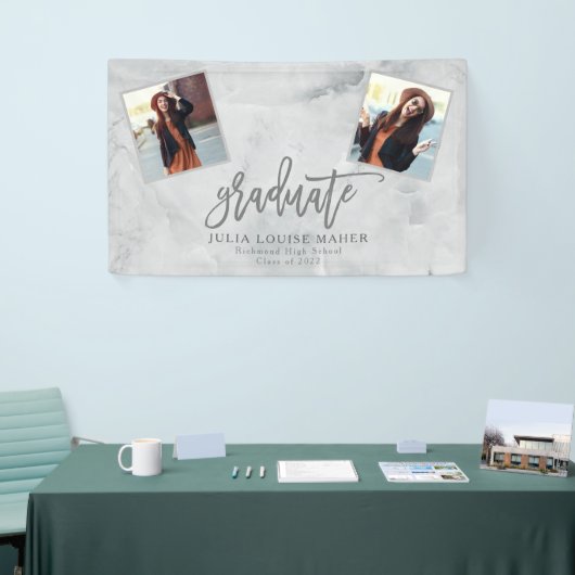 大理石およびバラ金ゴールド卒業アナウンス 横断幕 (トレードショー)