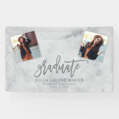 大理石およびバラ金ゴールド卒業アナウンス 横断幕 (横)