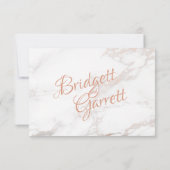 大理石およびバラ金ゴールド応答 出欠カード (裏面)