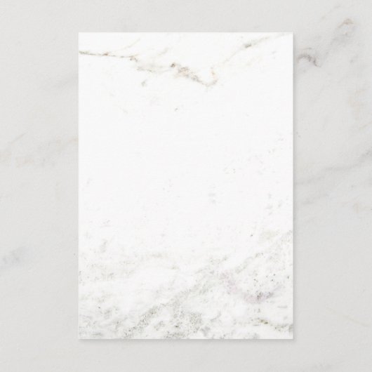 大理石およびフェイクバラ金ゴールドジオメトリックゲスト詳細 エンクロージャーカード (裏面)