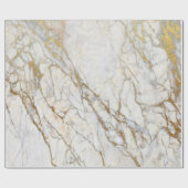 大理石および金ゴールドのギフトの包装紙 ラッピングペーパー (フラット)