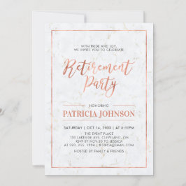 大理石および銅製フレーム |除モダン職パーティー 招待状