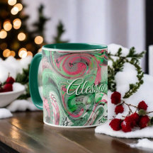 大理石お洒落かわいい緑の赤い抽象芸術モダン