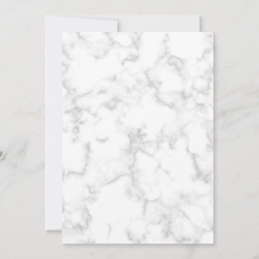 大理石お祝い記念写真葬式 招待状 (裏面)