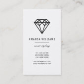 大理石が付いているダイヤモンド 名刺 (裏面)