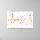 大理石で設計された金ゴールドマルーン（4つの枝を持つ） キャンバスプリント (正面)