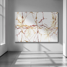 大理石で設計された金ゴールドマルーン（4つの枝を持つ）