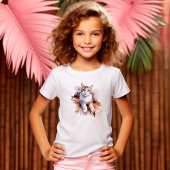 大理石という名前の猫 – 水彩スタイル Tシャツ