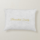 大理石とエレガント金ゴールドヘブライ人の通行人 アクセントクッション (裏面)