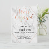 大理石とカリグラフィーの結婚式招待状 招待状 (スタンド正面)