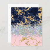 大理石とグリッターのスクラップブックの背景 (正面/裏面)