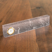 大理石とグリッター デスクネームプレート (側面)