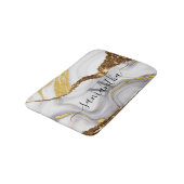 大理石とグリッター バスマット (アングル)