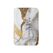 大理石とグリッター バスマット (正面縦)