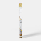 大理石とグリッター iPhoneケース (左側面)