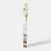 大理石とグリッター iPhoneケース (右側面)