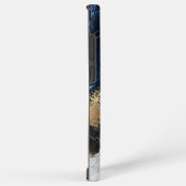 大理石とグリッター SAMSUNG GALAXYケース (右側面)