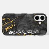 大理石とゴールド Case-Mate iPhoneケース (裏面 (横))