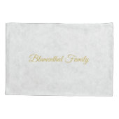 大理石とスタイリッシュ金ゴールドへブルぺサック通り 枕カバー (裏面)