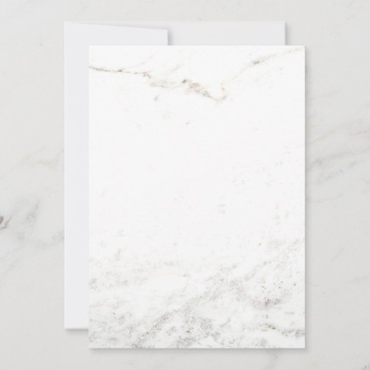 大理石とバラフェイク金ゴールド幾何学的な結婚式の招待 招待状 (裏面)