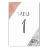 大理石とバラ金ゴールドの結婚テーブル番号 テーブルナンバー (裏面)