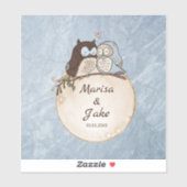 大理石とフクロウ シール (シート)