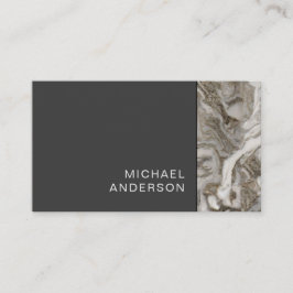 大理石とフラットブラックプロフェッショナル 名刺