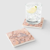 大理石と石英 ストーンコースター (横)