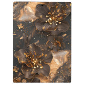 大理石と花 クリップボード (裏面)