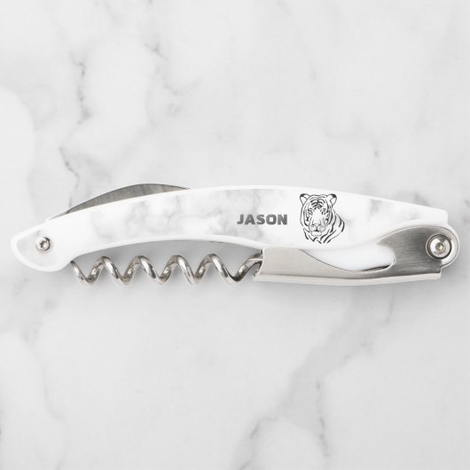 大理石と虎の頭 ソムリエナイフ (裏面)