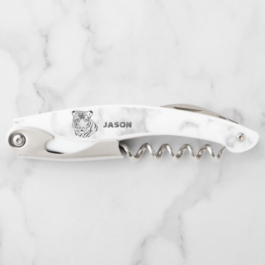 大理石と虎の頭 ソムリエナイフ (正面)