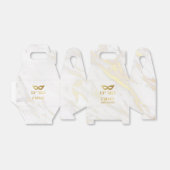 大理石と金ゴールドデザインミシュローマント フェイバーボックス (折り畳みなし)