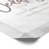 大理石と金属が大理石の家を迎え結婚る ポスター (角)