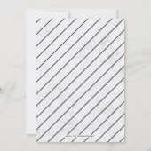 大理石と黒のフレーム |除モダン職パーティー 招待状 (裏面)