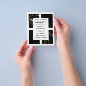 大理石と黒髪のサロン  チラシ (手)